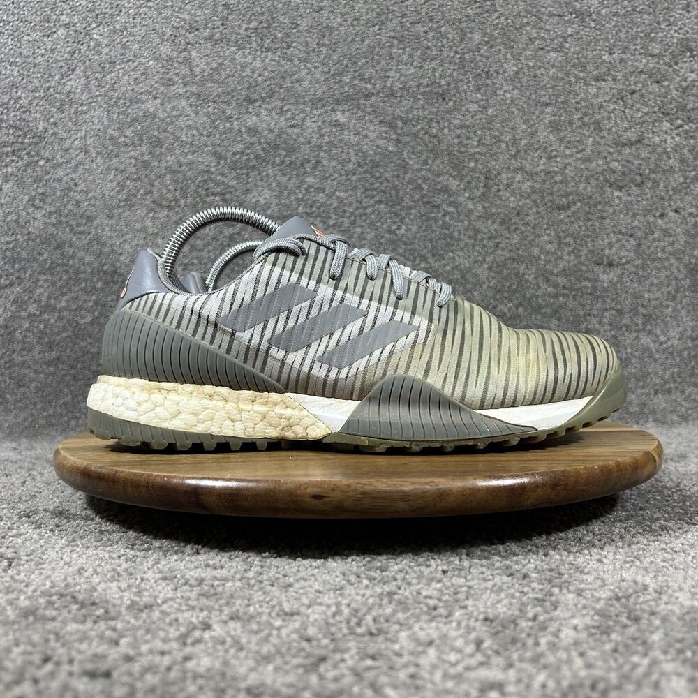 Adidas CodeChaos Boost EF5729 Men Size 8.5 Gray Spikeless Golf Shoes Used